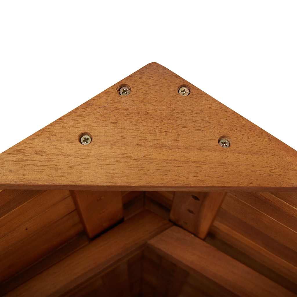 Outdoor-Bartisch mit Dach 122×106×217 cm Akazie Massivholz